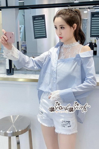 เสื้อเชิ๊ทดีเทลทรงเสื้อเชิ้ท