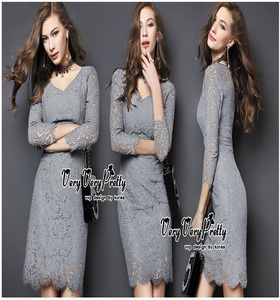 Captivating Elegant Floral Lace Dress