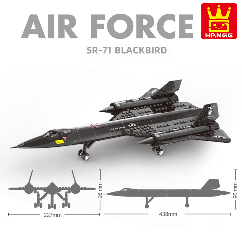 ชุดตัวต่อเครื่องบิน SR-71 BLACKBIRD