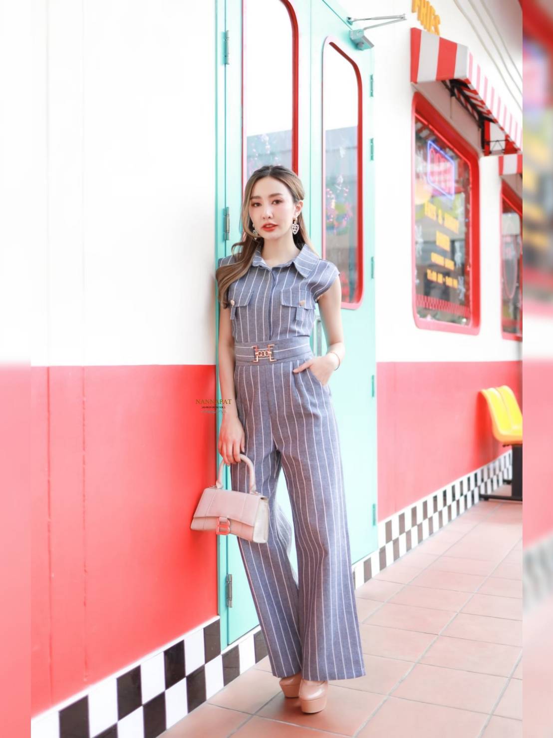 ผ้าทอลายนะคะ หนานุ่มใส่สบาย