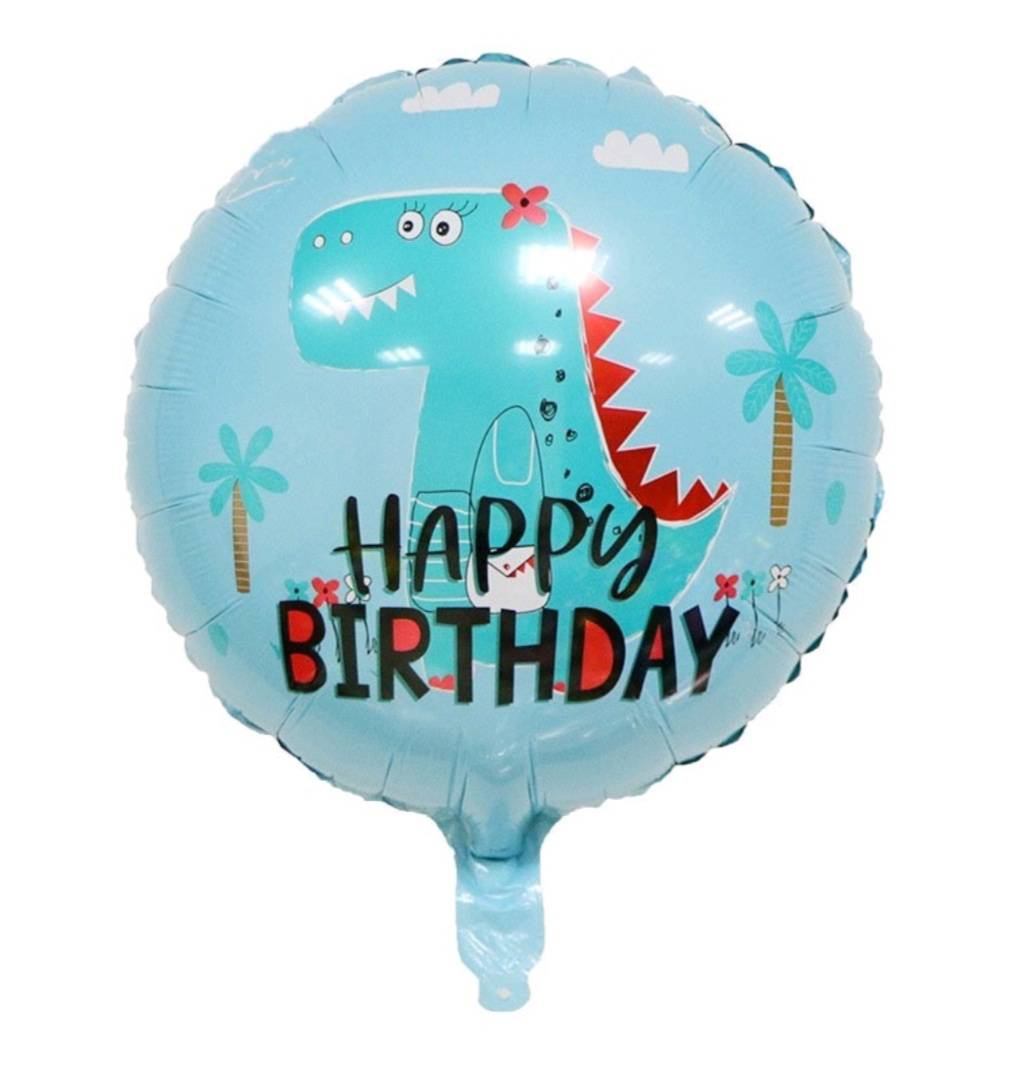 ลูกโป่งวันเกิดมังกร ไดโนเสาร์ Dragon foil Balloons Happy Birthday