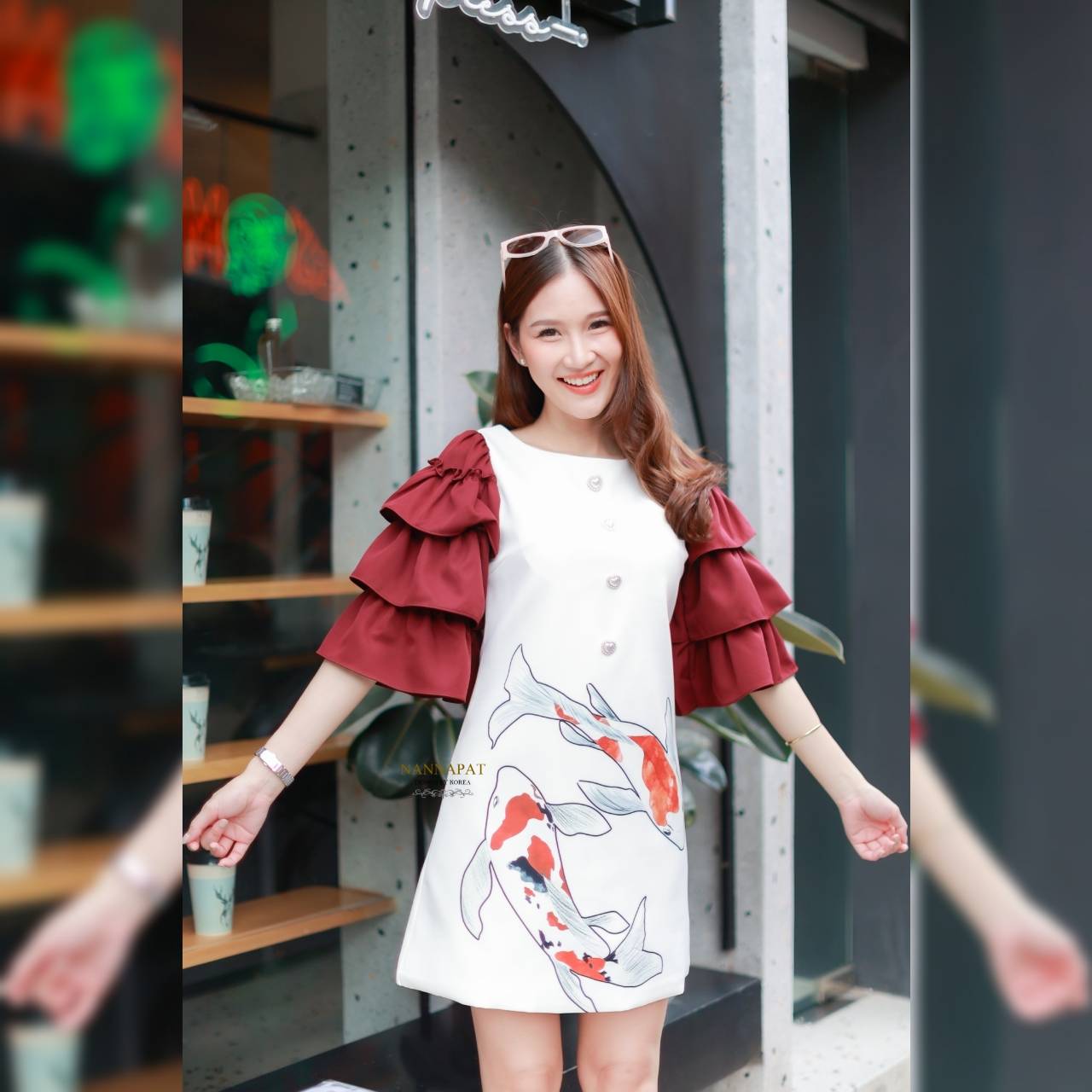 Dress งานซิปหลัง มีฟองน้ำอก