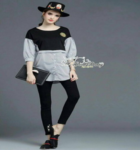ชุดเซ็ทเสื้อ+กางเกง ผ้าคอตตอน