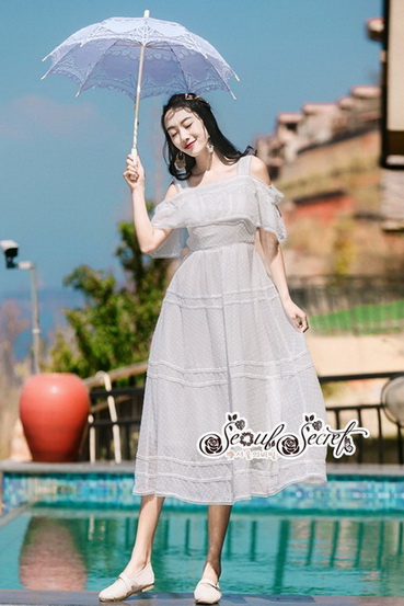 แม็กซี่เดรสเดรสตัวยาวสายเดี่ยว