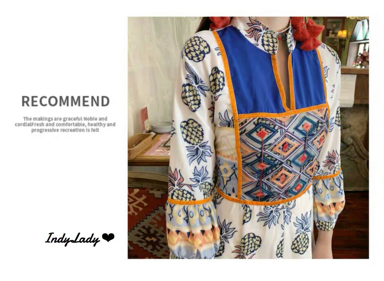 Maxi Dress แขนยาว