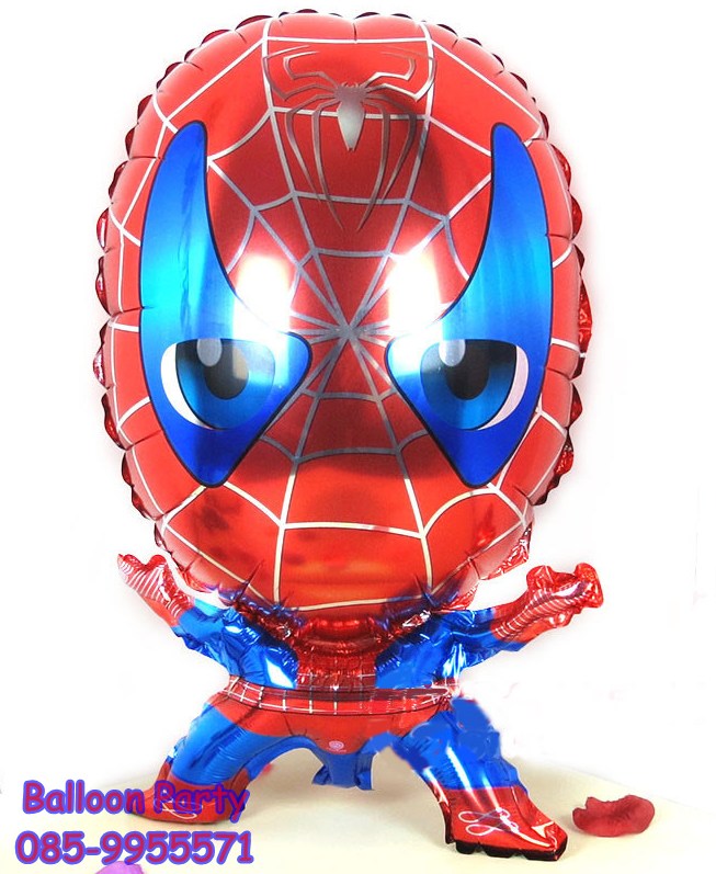 ลูกโป่งการ์ตูนสไปเดอร์แมน Spiderman Super Hero Foil Balloon
