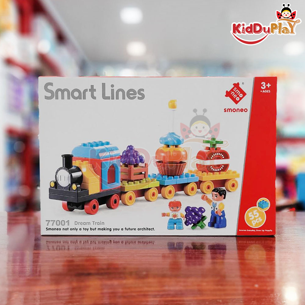 Block Toy บล็อคต่อ เลโก ตัวใหญ่ วัสดุพรีเมียม SMONEO SMART LINES สีสันสดใส