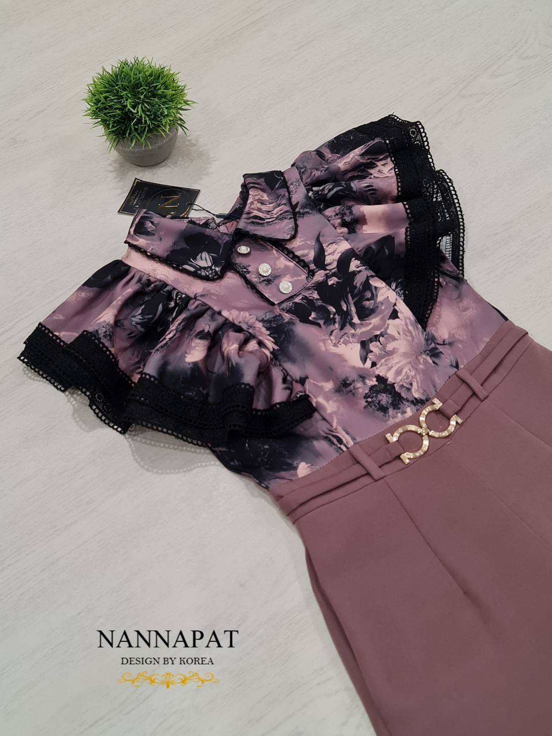 จั้มสูทผ้าหนานุ่มมีซับใน