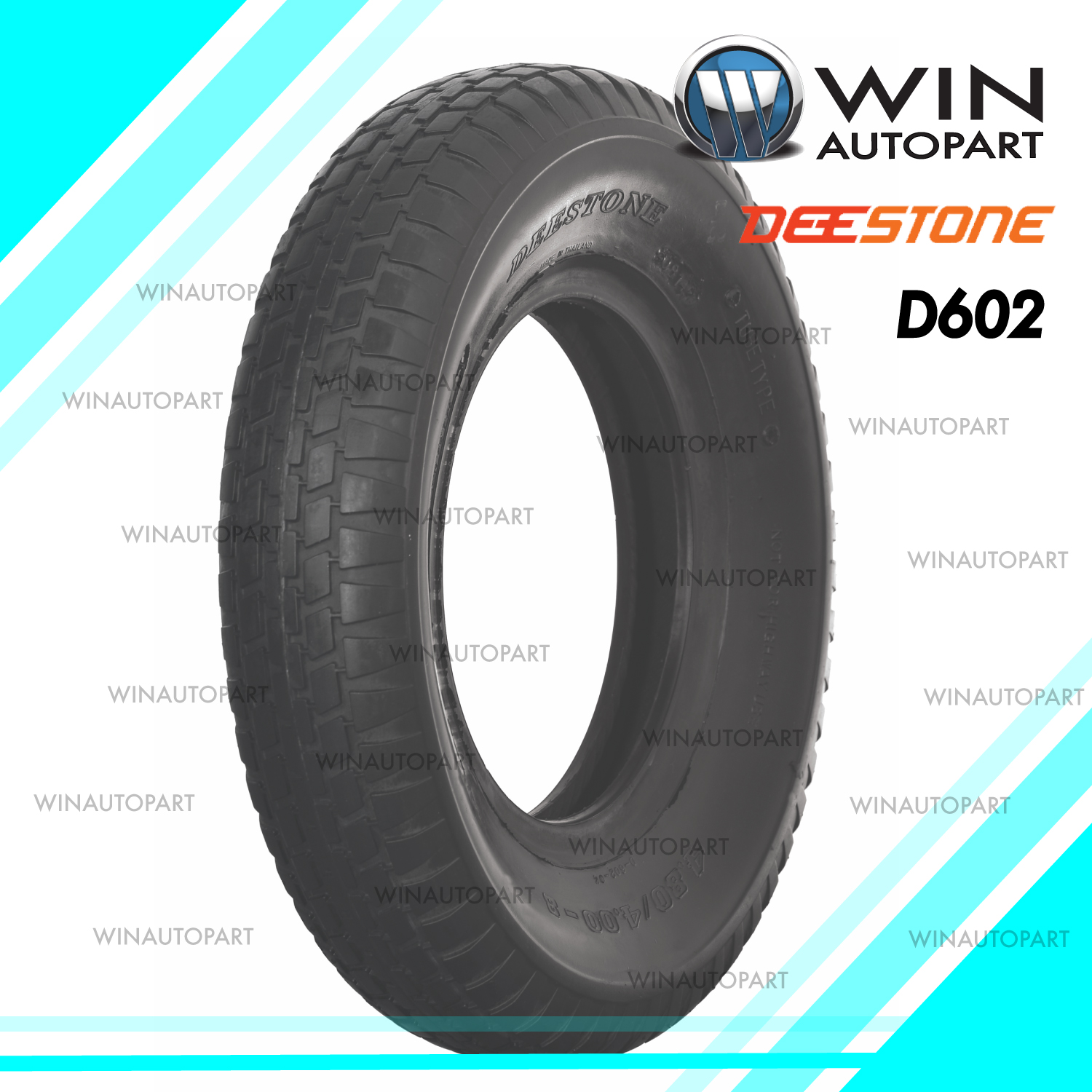 ยางรถอุตสาหกรรม & รถเข็น ยี่ห้อ DEESTONE รุ่น D602 ขนาด 3.50-8 , 4.00-6 , 4.80/4.00-8