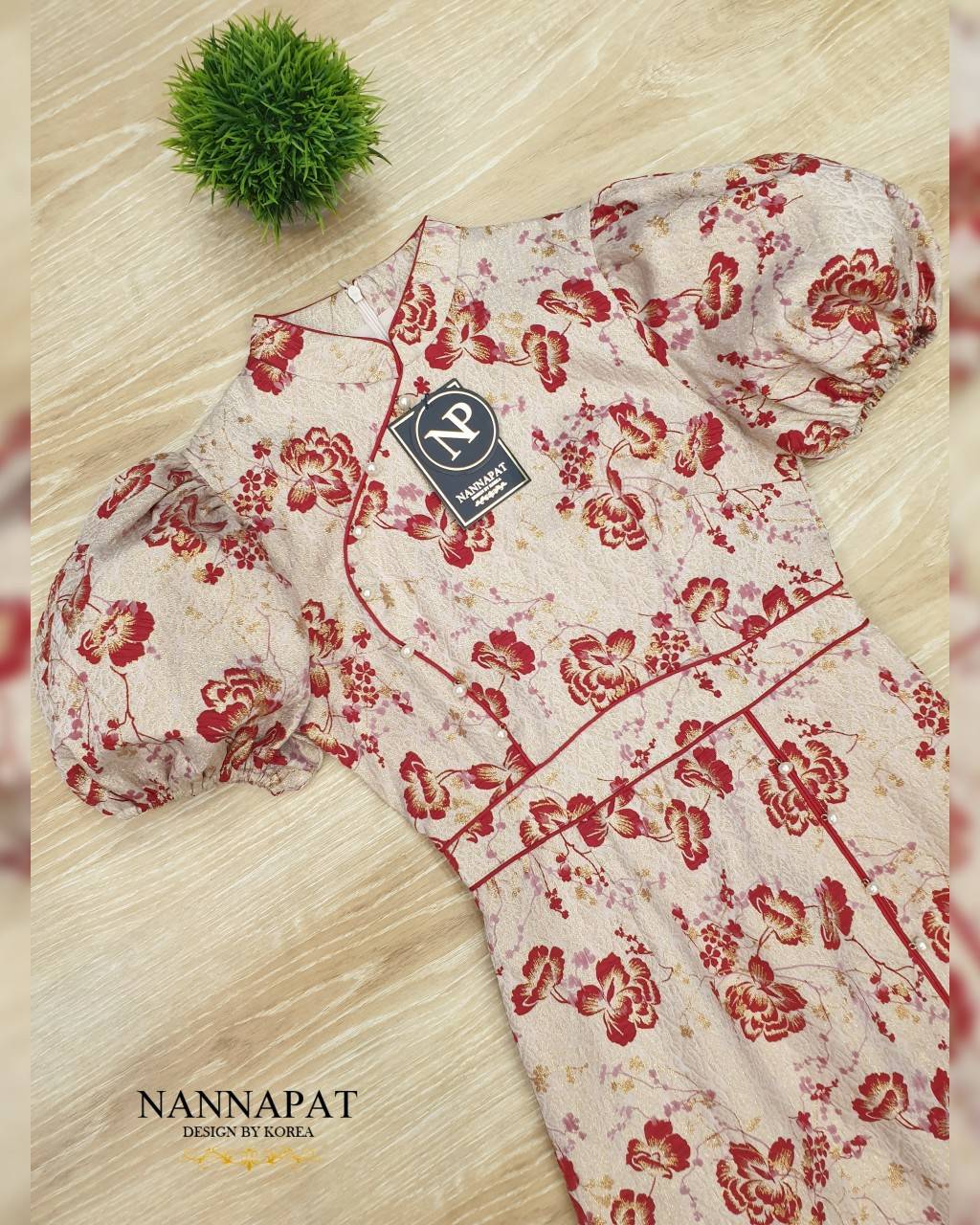 เดรสกีเพ้าเข้ารูปเก็บทรงสวย