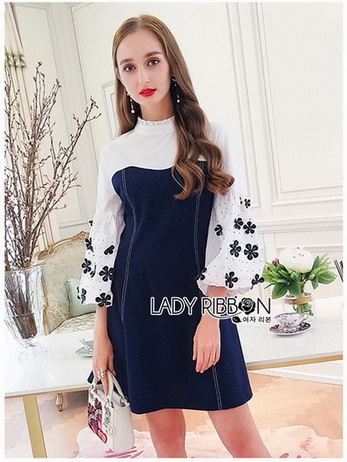 Bishop Sleeve Cotton Dress