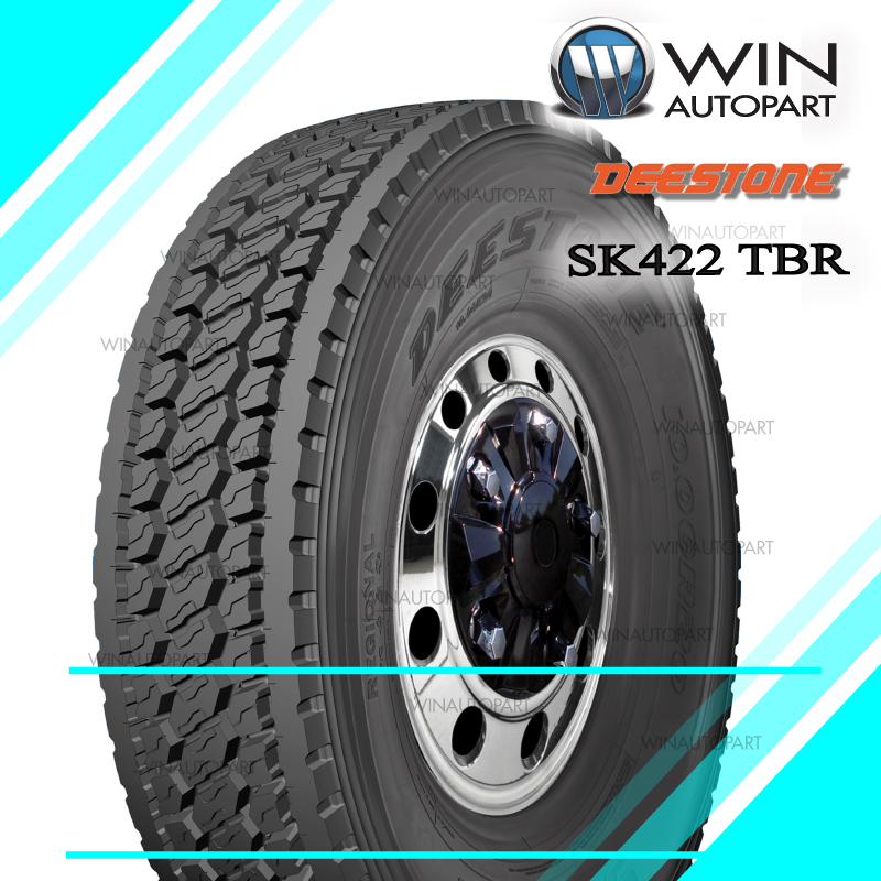 11R22.5 ยี่ห้อ DEESTONE รุ่น SK422 ยางรถบรรทุก เรเดียล TBR 146/143L H16 TL