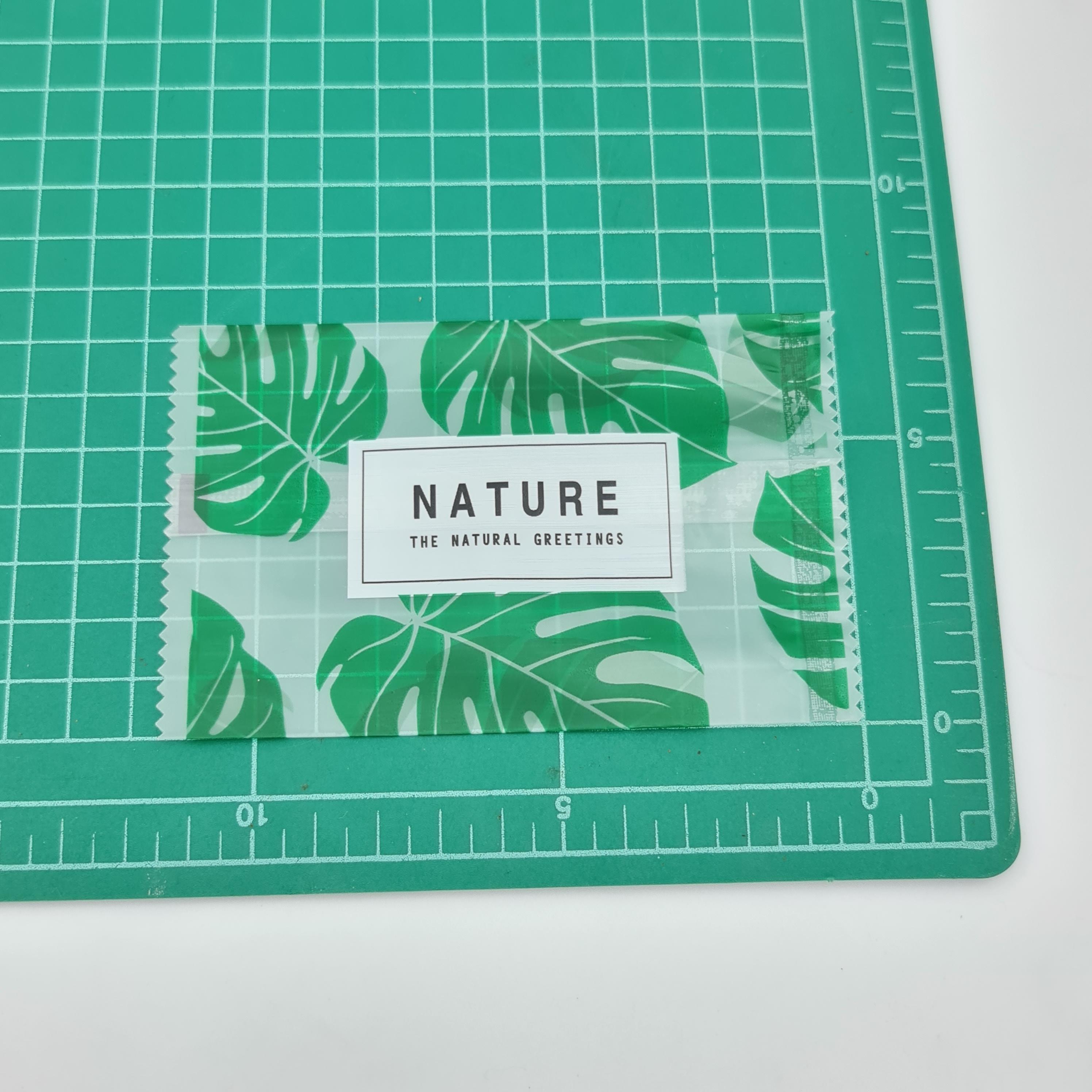 ถุงซีล 7.3×11.5cm. ลายใบไม้ Nature ~98-100ใบ/แพ็ค ซองซีล พลาสติก แพ็คเกจ เบเกอรี่ j12