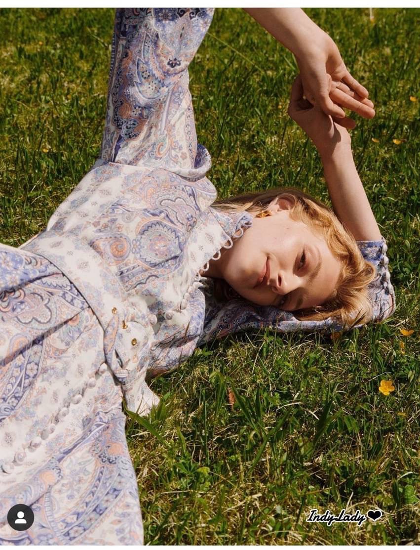 Maxi Dress Zimmermann พิมพ์ลายสวย