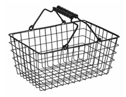 ตะกร้าเหล็กชุบดำ XXX หมด