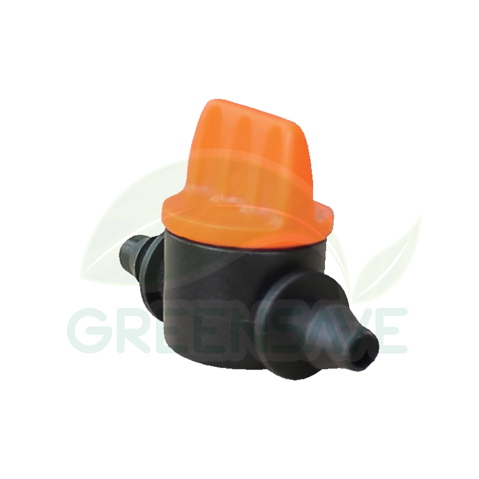 วาล์วสายไมโคร รุ่นมือบิด 7 mm สีส้ม