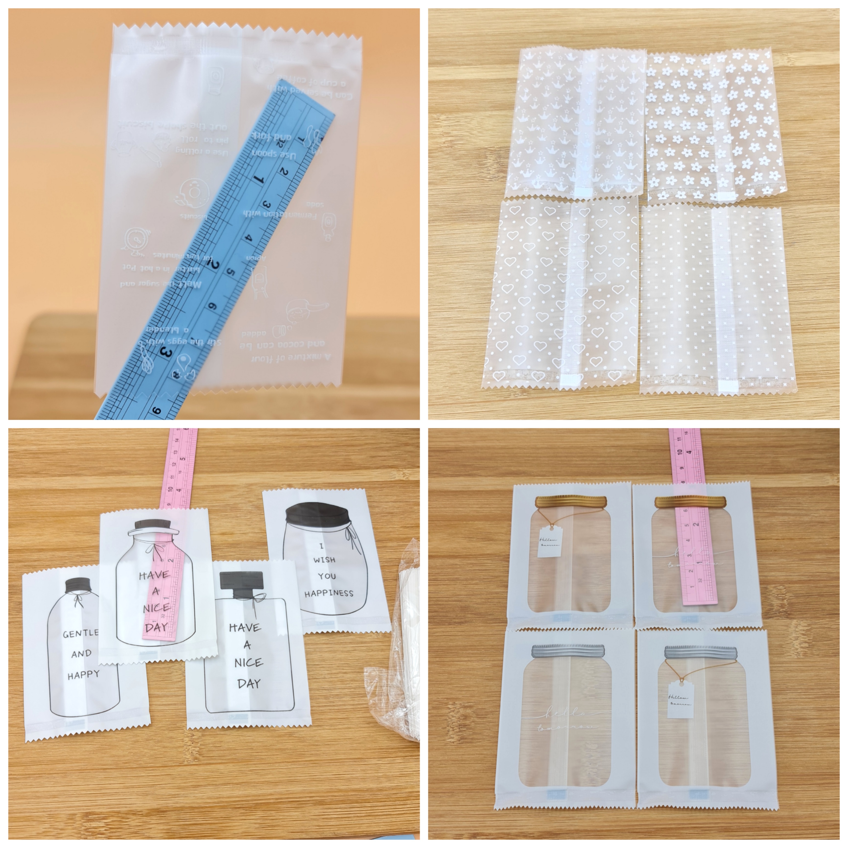 ✅🇹🇭 ถุงซีล 7*10cm./ 7×9.5cm. ~98-100ใบ พลาสติก แพ็คเกจ เบเกอรี่ j12