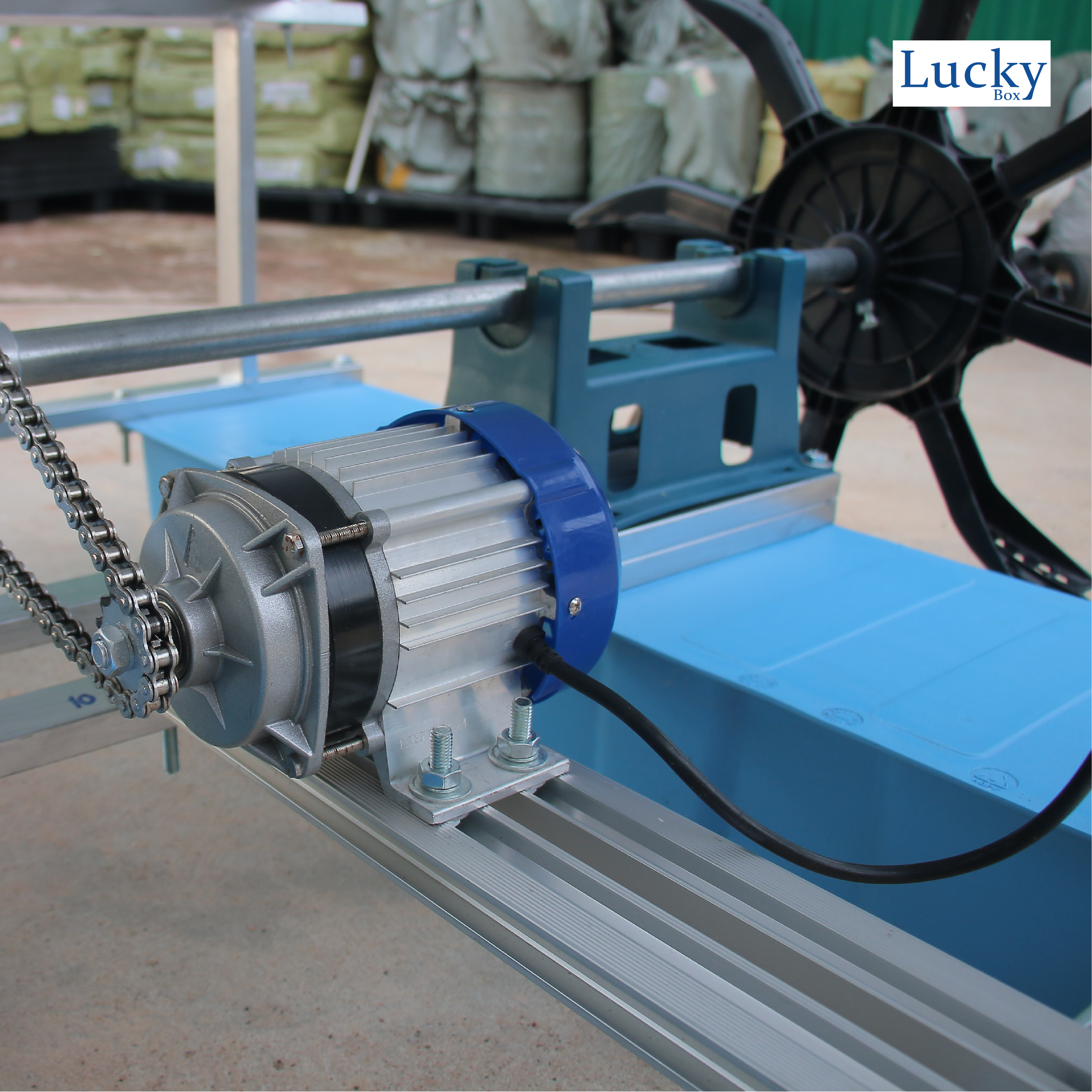 Mini กังหันตีน้ำโซล่าเซลล์ [ รุ่น 12V 350W 2 ใบพัด ] กังหันตีน้ำเพิ่มออกซิเจน บำบัดน้ำเสีย โซล่าเซลล์ พลังงานแสงอาทิตย์