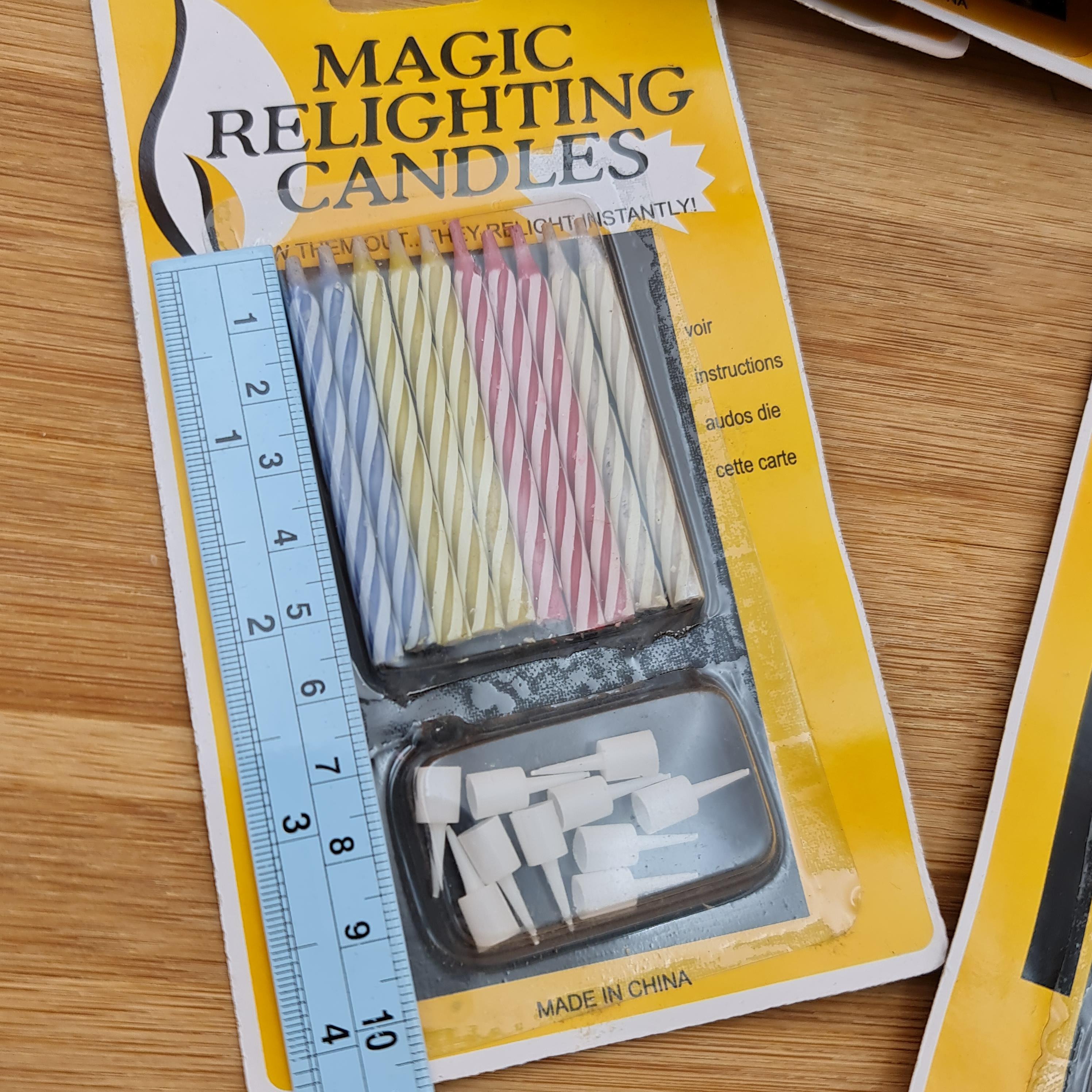 เทียนวันเกิด 10แพ็ค*10แท่ง/แพ็ค เทียนประดับเค้ก เค้กวันเกิด เจริญ12 j12 bbpo