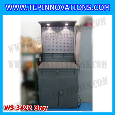 โต๊ะทำงานพร้อมเก็บเครื่องมือ Workstation Knockdown รุ่น WS-3432