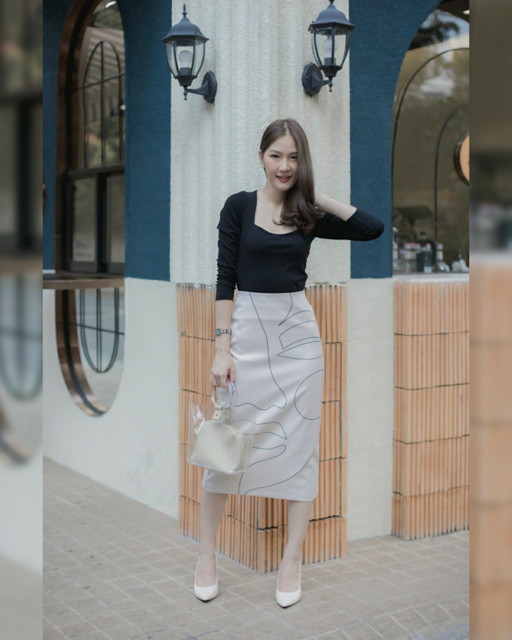 ๆ เสื้อแขนยาวผ้ายืดหนานิ่มใส่สบาย