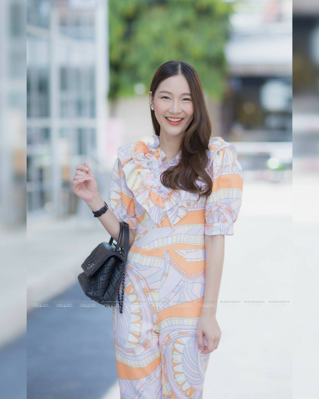 จั้มสูทกางเกงมีกระเป๋าข้าง