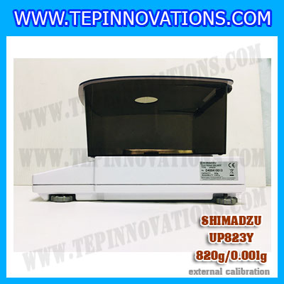 เครื่องชั่งดิจิตอล ทศนิยม 3 ตำแหน่ง รุ่น UP823Y 820gx0.001g เครื่องชั่งละเอียดสูง820g เครื่องชั่งน้ำหนัก820g ตาชั่ง820กรัม พิกัดน้ำหนัก 820g ความละเอียด 0.001g ยี่ห้อ SHIMADZU รุ่น UP823Y