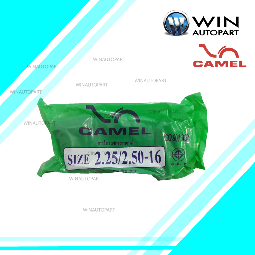 2.25/2.50-16 , ชนิด จุ๊บตรง ยางใน ยี่ห้อ CAMEL