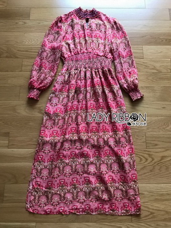 Lady Eva Summer Blossom Smock Printed Dress