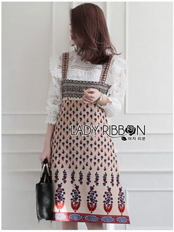 Lady Rosie White Lace Shirt Dress