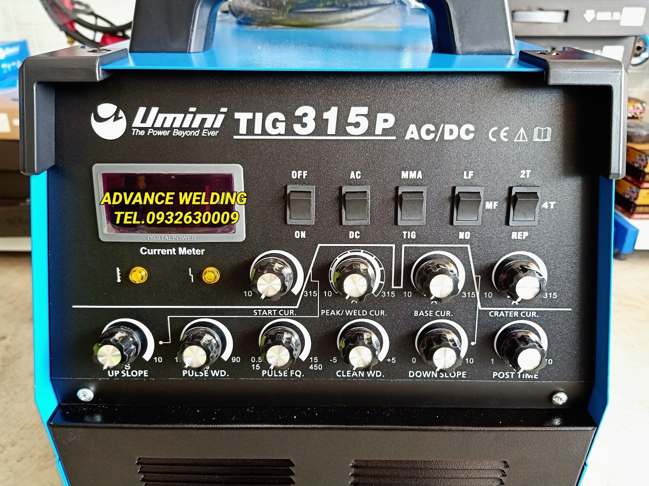 เครื่องเชื่อมอลูมิเนียม315อแมป์ UMINIรุ่นTIG315PACDC