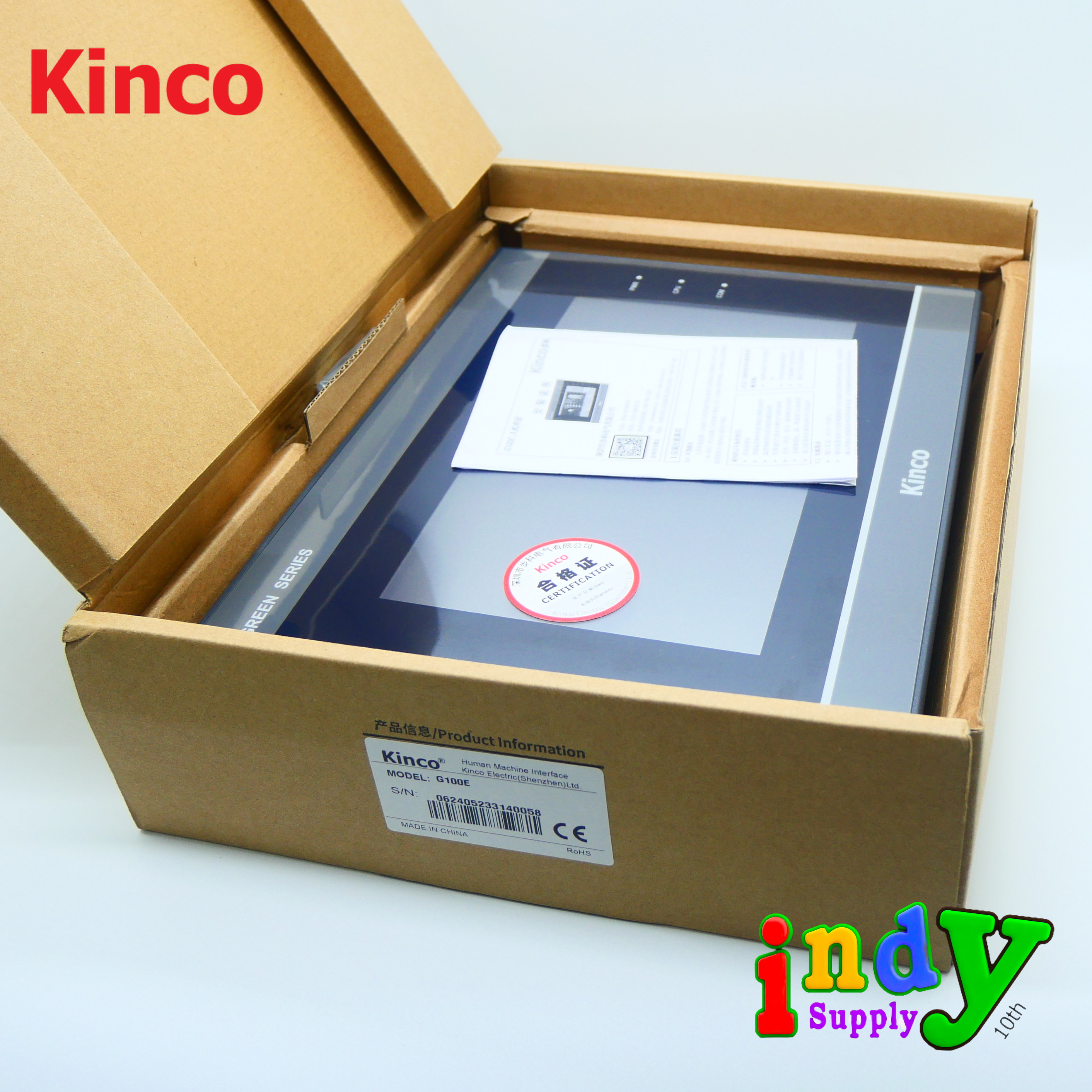 kinco G100E HMI 10" (Ethernet , 3serial ports)
