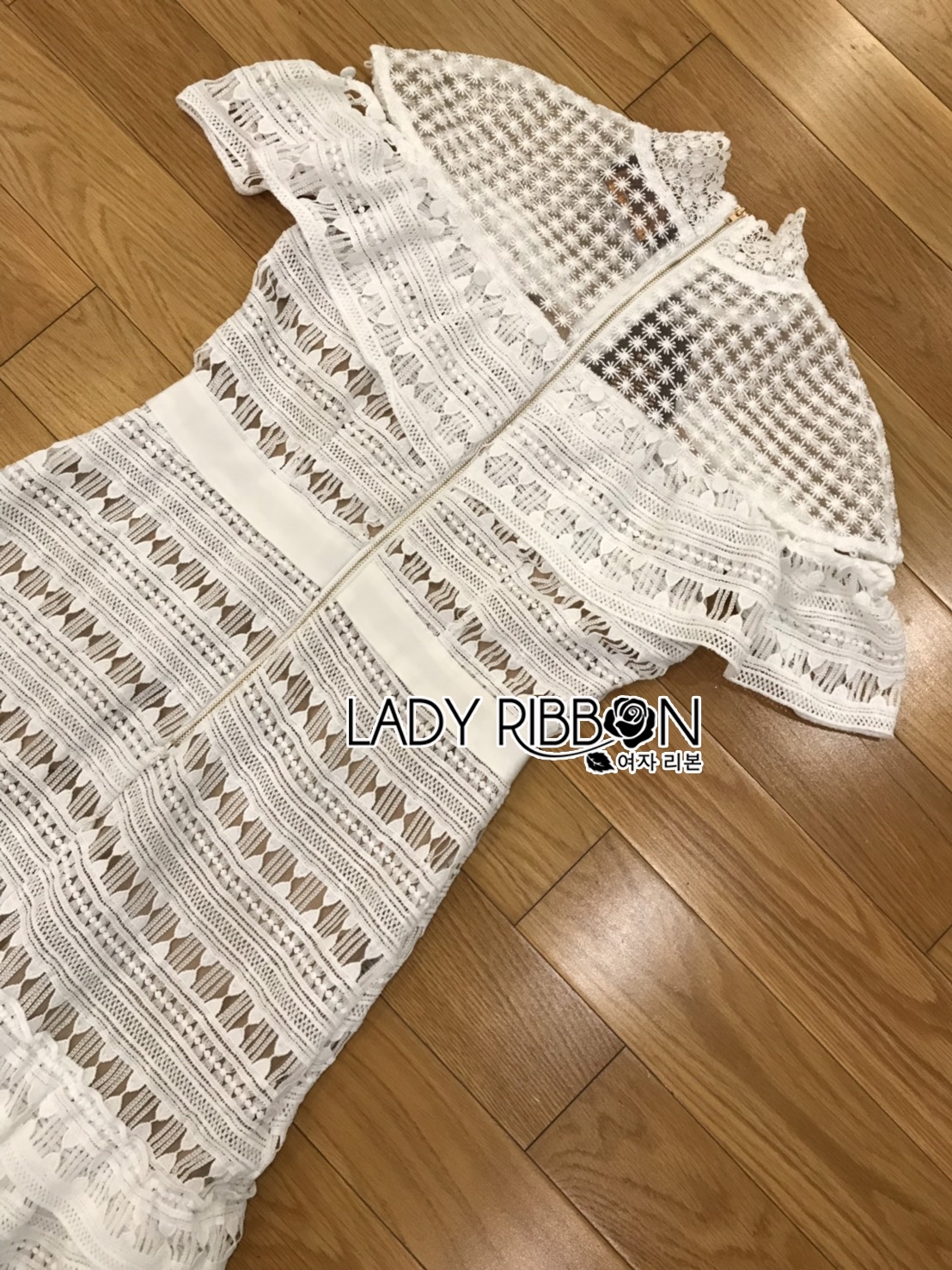 Cocktail Dress ค็อกเทลเดรสผ้าลูกไม้สีขาว