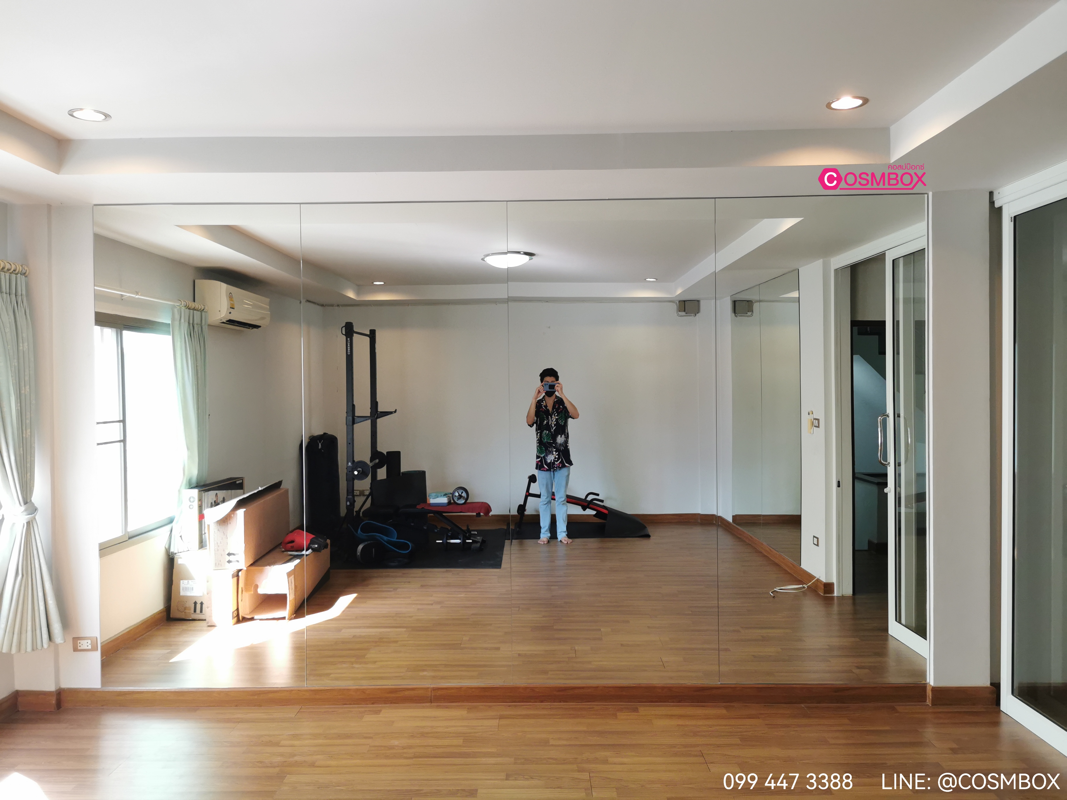 กระจกเงา / กระจกฟิตเนส / กระจกซ้อมเต้น
