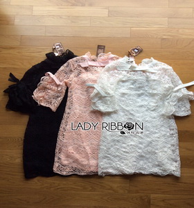 Lady Ribbon Modern Vintage Lace Dress