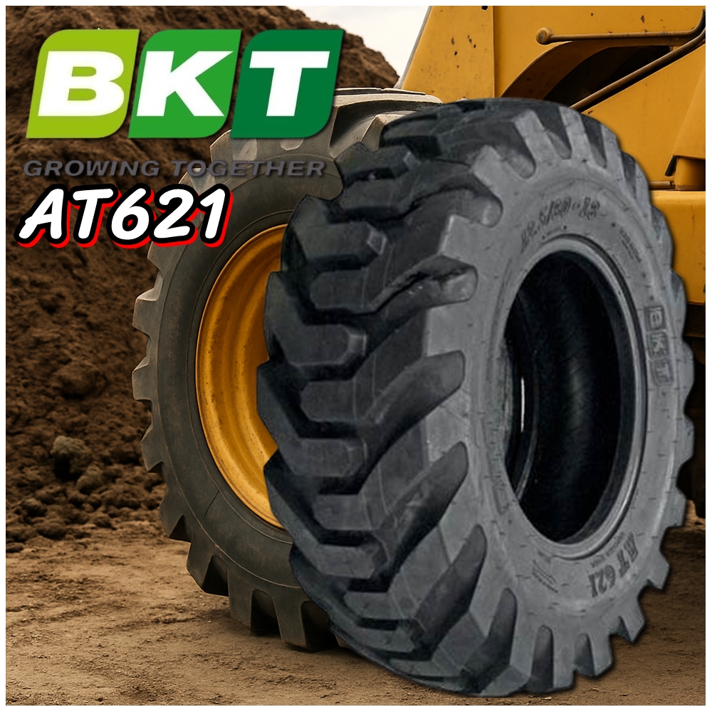 ยางรถอุตสาหกรรม รถตัก รถเกรด ขนาด 16.9-24 รุ่น AT621 ชนิด TL 12PR ยี่ห้อ BKT