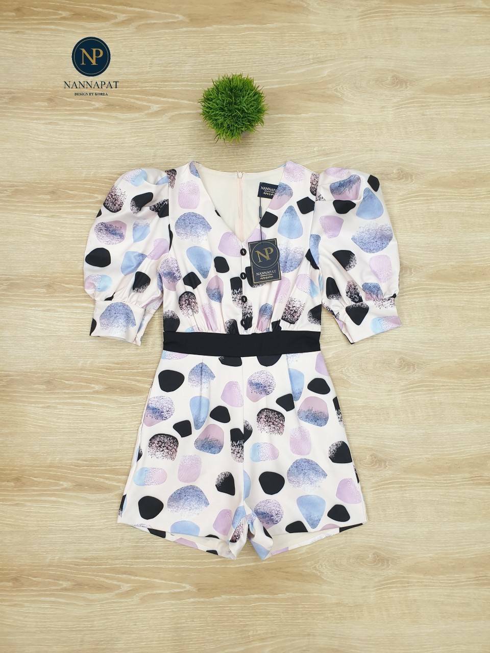 เพลสูทซิแหลังแขนตุ๊กตาสีหวานละมุน