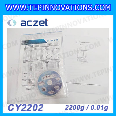 เครื่องชั่ง aczet CY2202 precision balance 2200gx0.01g เครื่องชั่งทศนิยม 2 ตำแหน่ง เครื่องชั่งละเอียดสูง2200g เครื่องชั่งน้ำหนัก2200g พิกัด 2200g ค่าละเอียด 0.01g เครื่องชั่งยี่ห้อ Aczet รุ่น CY2202