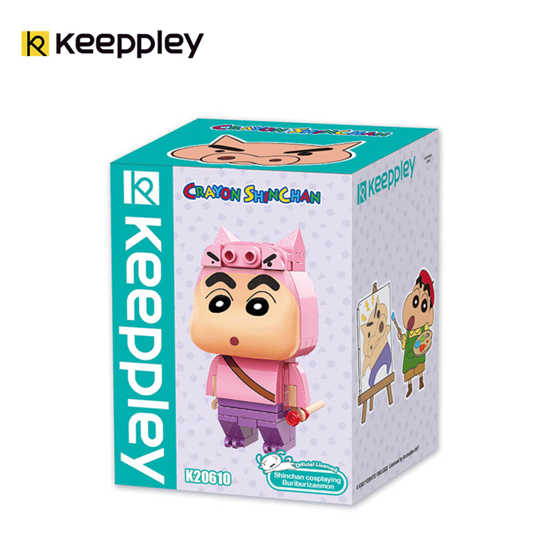(สินค้าลิขสิทธิ์แท้) ชุดตัวต่อการ์ตูน ชินจังจอมแก่น x Keeppley