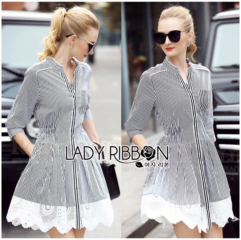🎀 Lady ribbon Made "เสื้อผ้าแฟชั่นเกาหลี"🎀 Lady Rayna Urban Jungle Printed High-Neck Black Dress ชิ้นคลาสสิกที่ควรมีติดตู้เสื้อผ้าคือ