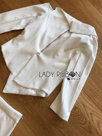 เซ็ตเสื้อสูททรงเปิดไหล่