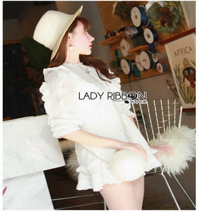 Lady Ribbon Lace LANDMEE Playsuit เพลย์สูท