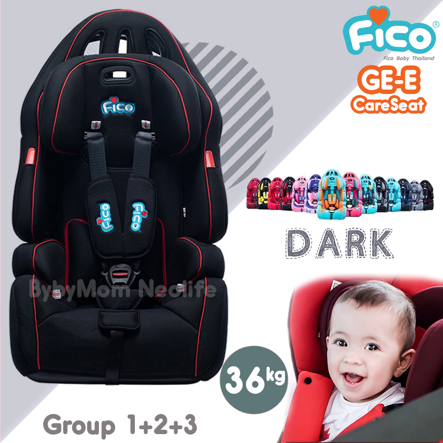 Fico CarSeat รุ่น GE-G คาร์ซีท เบาะรถยนต์นิรภัยสำหรับเด็ก 9 เดือน - 12 ปี รับน้ำหนักได้ถึง 36 kg Safety สายรัด 5 จุด ของแท้ 100% พร้อมรับประกัน