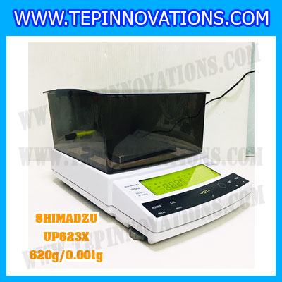 เครื่องชั่งดิจิตอล ทศนิยม 3 ตำแหน่ง รุ่น UP623X 620gx0.001g เครื่องชั่งละเอียดสูง620g เครื่องชั่งน้ำหนัก620g ตาชั่ง620กรัม พิกัดน้ำหนัก 620g ความละเอียด 0.001g ยี่ห้อ SHIMADZU รุ่น UP623X