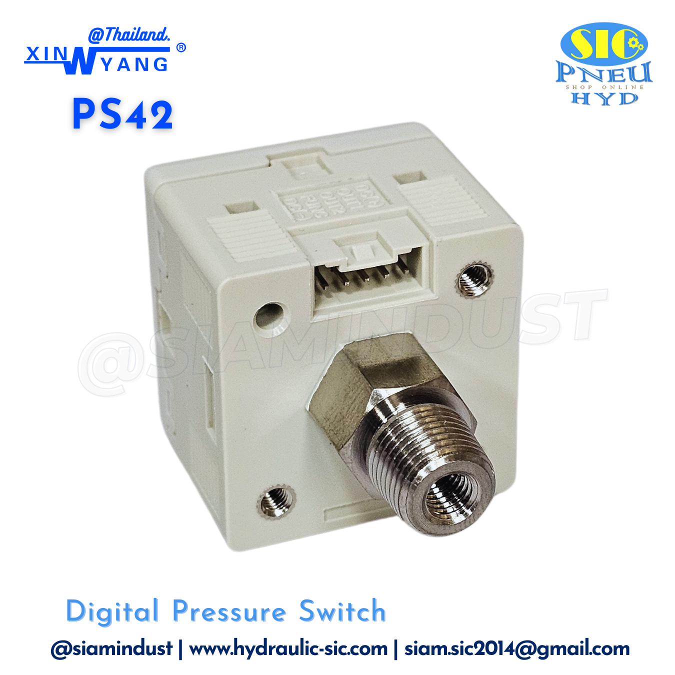 PS42 สวิทช์แรงดันลม แบบดิจิตอล Digital Pressure Switch XINYANG