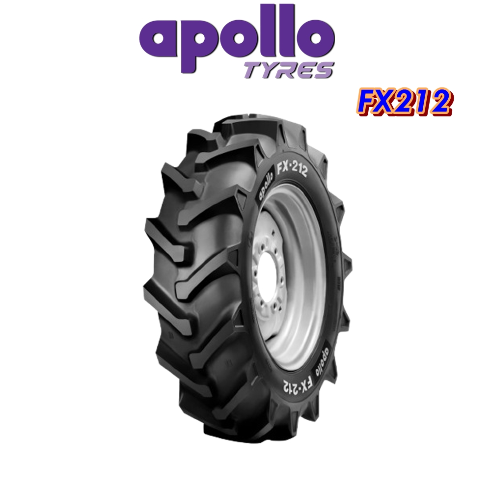 ยางรถอุตสาหกรรมและการเกษตร รถไถ ขนาด 180/85D12 (7-12) รุ่น FX212 ชนิด TT 4PR ยี่ห้อ APOLLO