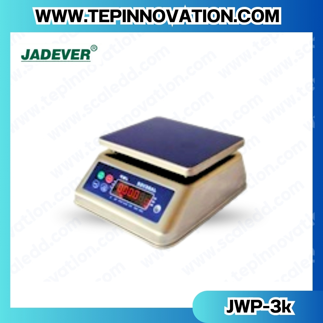 เครื่องชั่งกันน้ำ พิกัด 3000g x 0.5g ยี่ห้อ JADEVER รุ่น JWP เครื่องชั่งดิจิตอลกัน น้ำ3000g ตาชั่งดิจิตอลกันน้ำ3000g ตาชั่งกันน้ำ Waterproof Digital Scale(เครื่องชั่งมี ใบผ่านตรวจรับรองจากสำนักชั่งตวงวัด)