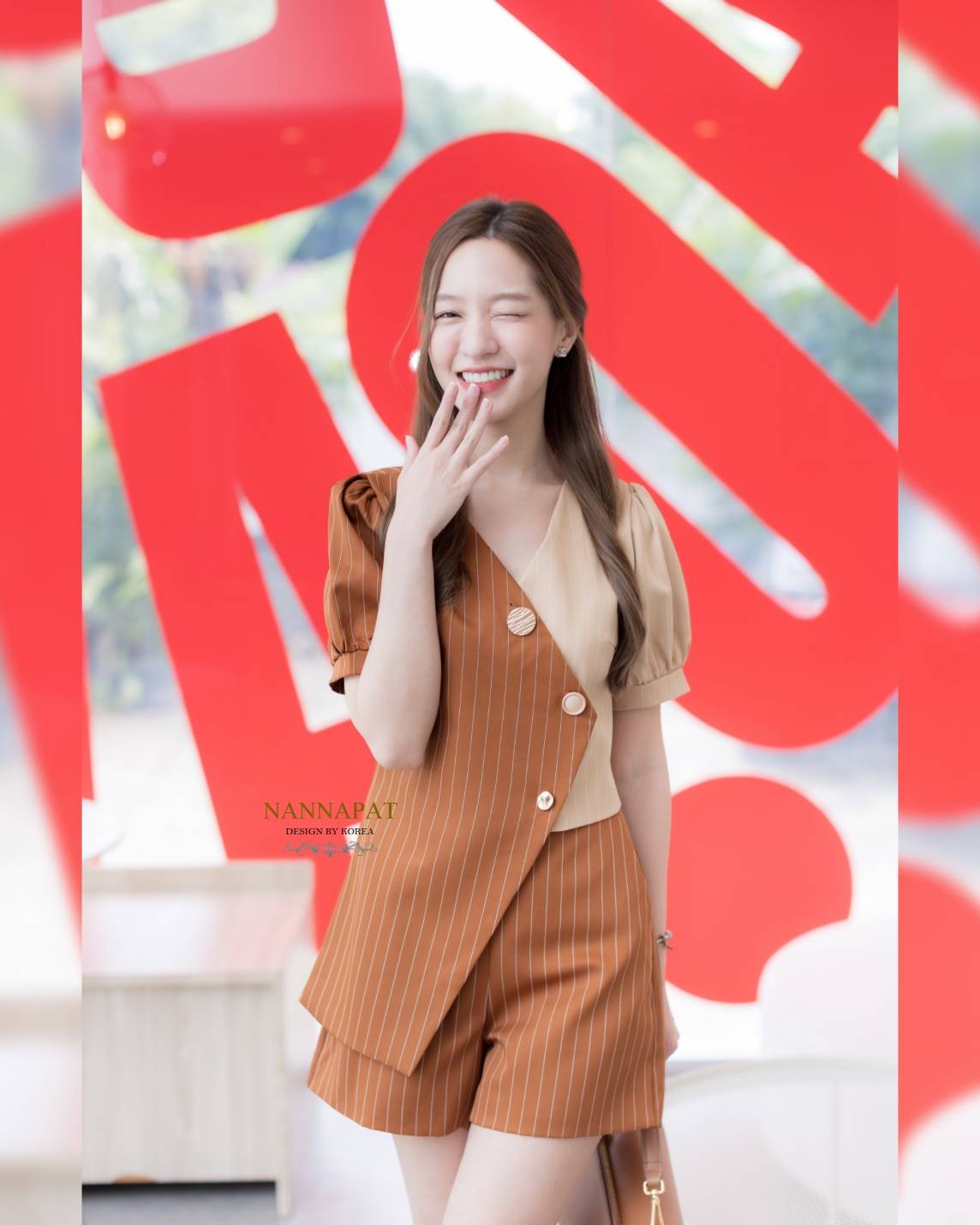 เสื้อกระดุมหน้า ผ้าทอลายเส้น