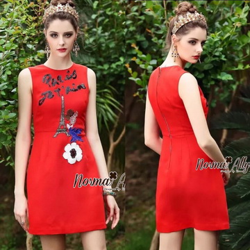 Lady Ribbon Online เสื้อผ้าออนไลน์ online ขายส่ง เลดี้ริบบอน Normal Ally NA08280716 🎉Normal Ally Present Eiffel embroider elegance dress