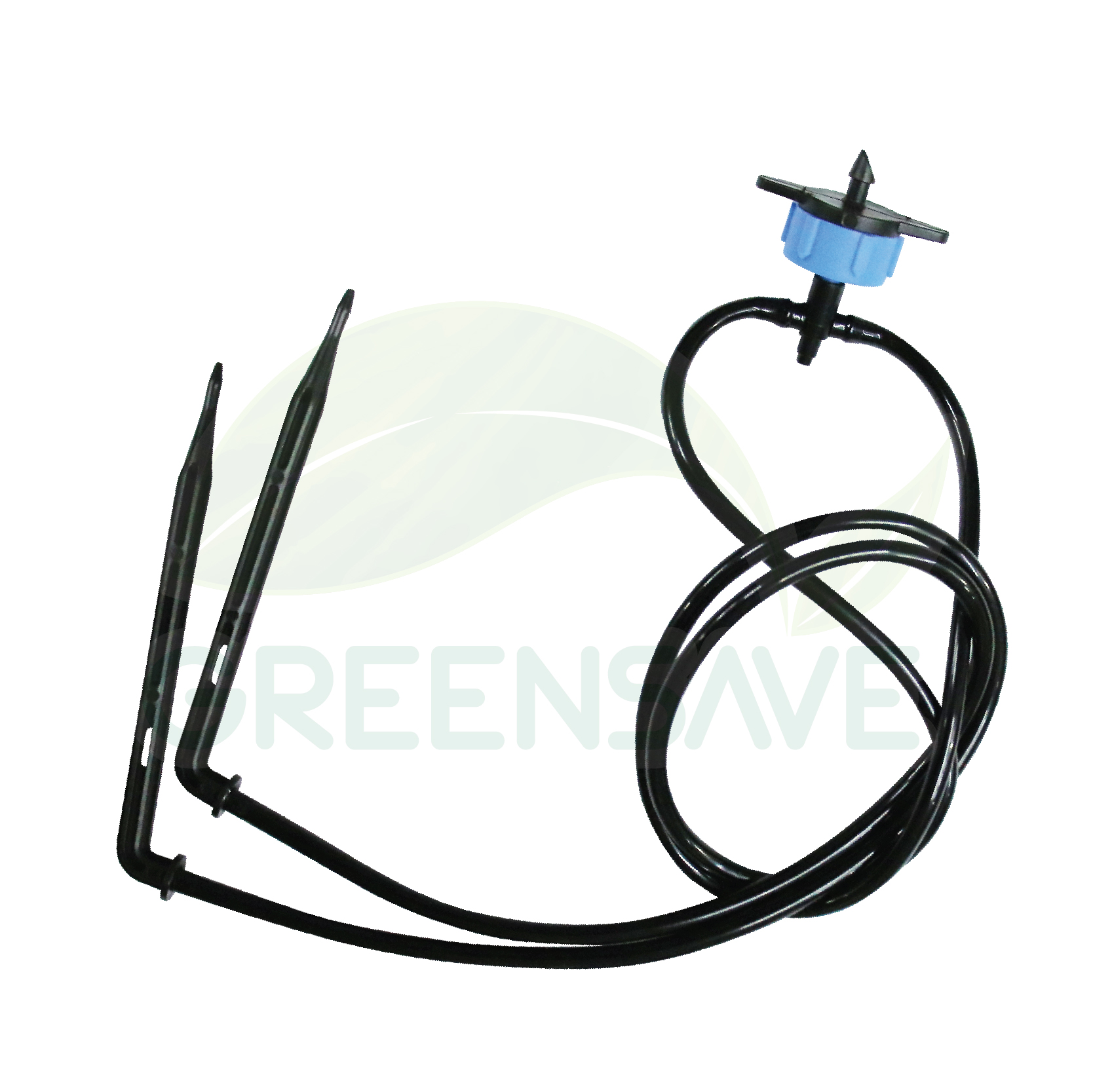 หัวน้ำหยดพร้อมขาปักงอน้ำหยด 2 ขา